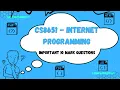 CS8651-INTERNET PROGRAMMING IMPORTANT 10 MARKS ALL UNITS REGULATION - 2017