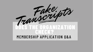 Fake Transcripts for Membership Applications KelsTells SororiTEA Talk