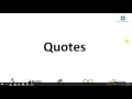 Shell Quotes