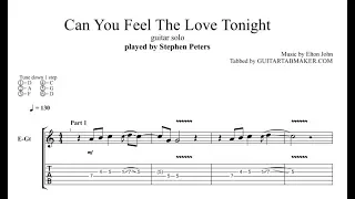 Can You Feel The Love Tonight TAB - guitar instrumental tabs (PDF + Guitar Pro)