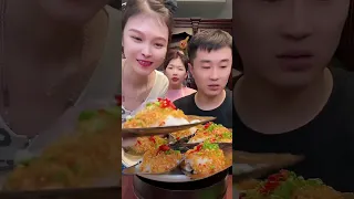 【大食い 】超激辛の生タコ 、中華料理はユニクですね！日本人なら出来ないな。。。！シーフドチャレンジ 、パート กุ้งลายเสือ กุ้งล็อบสเตอร์ ผัดต้มแบบชาวประมง