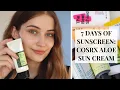 7 Days of Sunscreen Cosrx Sunscreen Review