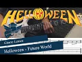 Lagu ► Gitarre lernen - Helloween - Future World mit TABS