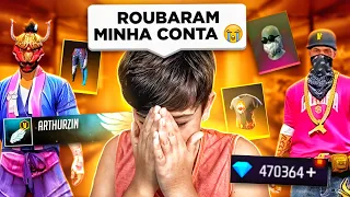 MEU IRMÃOZINHO CHOROU DEPOIS PERDER A CONTA GEMADA DELE DO FREE FIRE!!