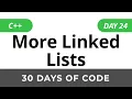 Day 24 More Linked Lists - 30 Days of Code HackerRank Solutions
