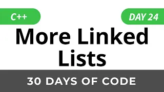 Day 24 More Linked Lists - 30 Days of Code HackerRank Solutions