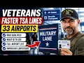 Veterans Can Use Faster TSA Lines at 33 Airports Here s How