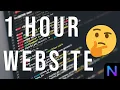 Speed Coding a Website in 1 HOUR