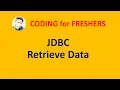 JDBC - Retrieve Data from Table