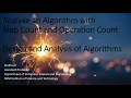 Step Count and Operation Count in Design and Analysis of Algorithms