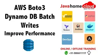 AWS Boto3 Dynamo DB Batch writes