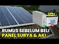 Bagaimana Menentukan Kebutuhan Panel Surya dan AKI PLTS ??