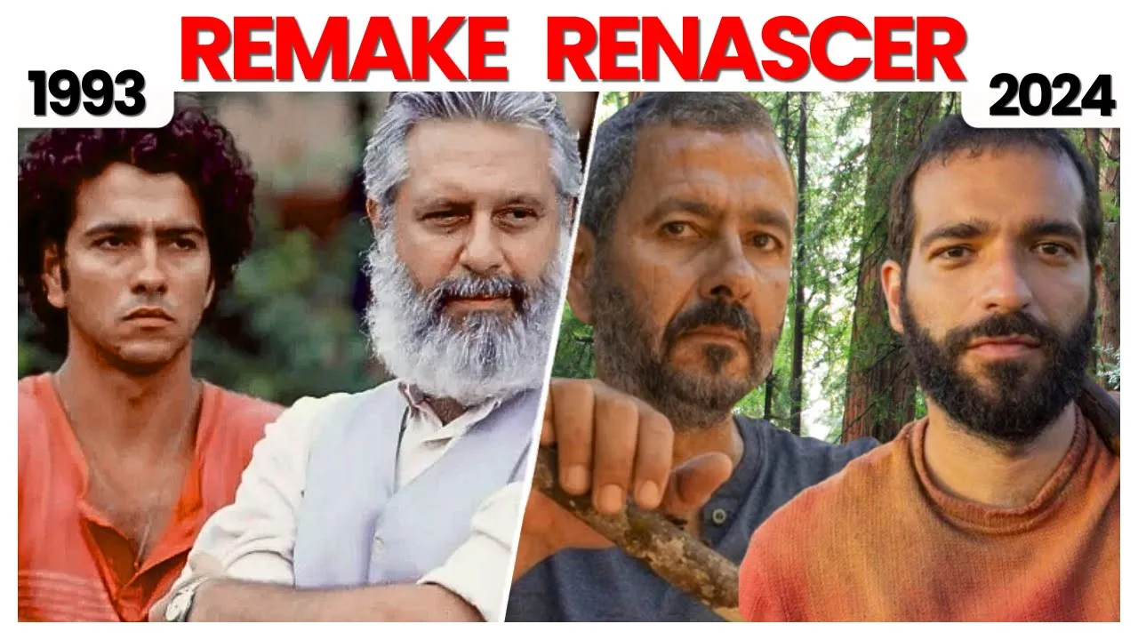 QUEM SÃO OS NOVOS ATORES DA NOVELA RENASCER  1993 X 2024
