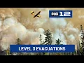 Mt Hood Meadows under Go Now evacuations Grasshopper Fire burns over 34K acres