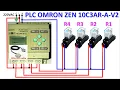 How to wiring PLC Omron Zen How to create program Very basic tutorial