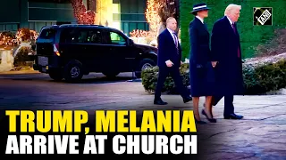 Watch: Donald Trump, Melania attend church service|Inauguration|Trump to become 47th President of US