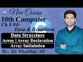 Array in C Programming Array Declaration Initialization Ex Code 4 1 10th Computer Chapter 4