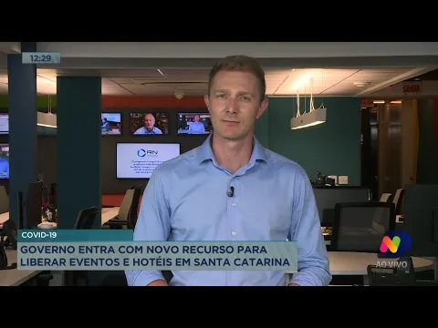Governo entra com novo recurso para liberar eventos e hotéis em Santa Catarina