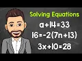 Solving Equations Algebra Math with Mr J