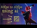 using ai to interpolate 30fps to 60fps - flowframes tutorial