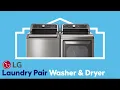 LG TurboWash3D and EasyLoad Electric Dryer