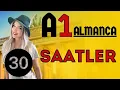 30 Ders A1 Almanca Saatler Dijital ve Analog Saat Okuma - Die Uhrzeiten