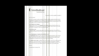 UNITED HEATH CARE COMMUNITY PLAN INFORMATION