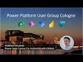 Power Platform UG Cologne - Power Apps Canvas Co Authoring with GitHub