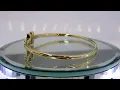 ティファニーT ワイヤーブレスレット イエローゴールド ダイヤモンド
