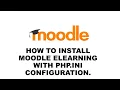Moodle installation with php ini configuration