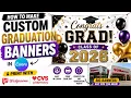 How to Make Custom Graduation Banners in Canva Print at Walgreens or CVS