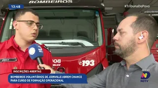 Bombeiros Voluntários de Joinville abrem inscrições para curso de formação operacional