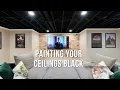 How to Paint an Exposed Ceiling Basement Renovation