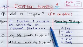 Exception Handling in Java ArithmeticException