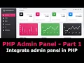 PHP ecommerce - Part 1 PHP Admin Panel How to Setup and make a Admin Panel