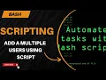 Example - Add Multiple Users Bash Script RHCSA 9 MrCyberAK