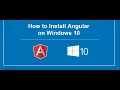 How to install Angular JS in our PC