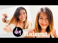 Cut my hair at home LOB medium haircut Watch this before you do a DIY Haircut
