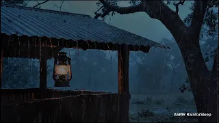 Rain Sounds on Tin Roof for Sleep 🌧️ Heavy Rainstorm Ambience | Stress Relief