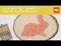 DIY String Art Tutorial - How to Make String Art Hobby Lobby