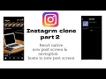 Part 2 Create Instagram new post screen ui with navigation route in React Native