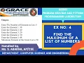 GRACE COE-CSE-GE8161-Pspp-Ex4-Find the maximum of a list of number