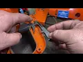 Husqvarna 455 chainsaw throttle trigger and lock out lever repair