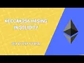 How to hash with Keccak256 Step by step guide