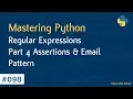 Learn Python in Arabic - Regular Expressions Part 4 Assertions Email Pattern