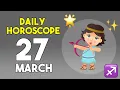 Sagittarius horoscope today - March 27 2026