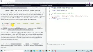 Tutorial 12 - remove elements from an array using slice instead of splice