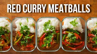 5 Thai Coconut Chicken Meatball Meal Preps | Cheaper Than Takeaway