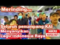 Download Lagu Bikin Merinding ‼️ Lagu Indonesia Raya Dinyanyikan Seluruh Penumpang Kerera Api Saat Perjalanan
