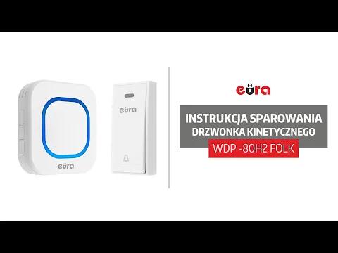 Download MP3 Dzwonek bezprzewodowy z przyciskiem kinetycznym WDP 80H2 Folk | Eura-Tech